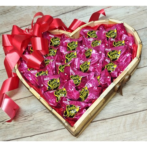 Coração Amor Perfeito com 24 Bombons